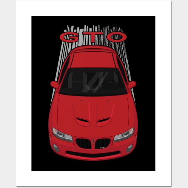 Pontiac GTO 2004-2006 - Red Wall Art by V8social